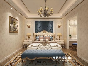 【重庆东易日盛】145平米简欧装修风格-卧室设计效果图