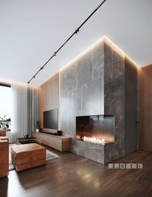 两江新宸125平米现代简约风格-客厅装修效果图