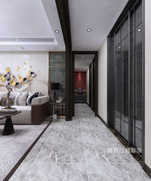 【重庆东易日盛】142平米新中式风格-客厅装修效果图