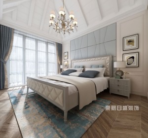 【重庆东易日盛】158平现代美式风格-卧室装修效果图