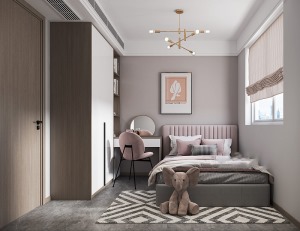 金科天元道 127㎡ 轻奢风格 装修设计 卧室案例