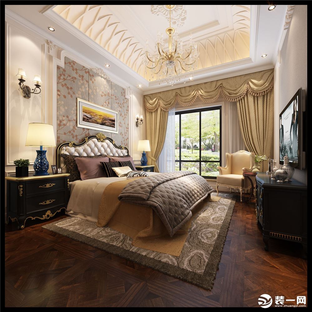 卧室【宁波星杰装饰】中海国际 400平米别墅 欧式风格装修案例图