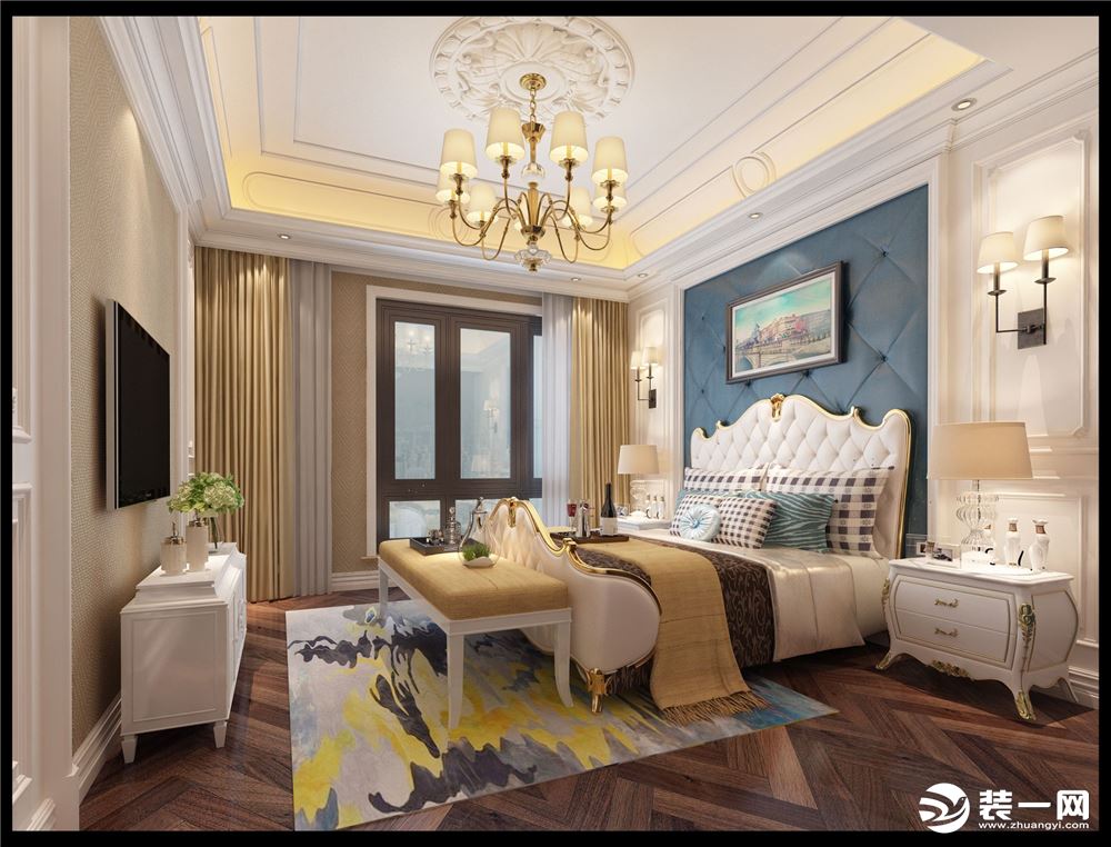 卧室【宁波星杰装饰】中海国际 450平米别墅 欧式风格装修案例图