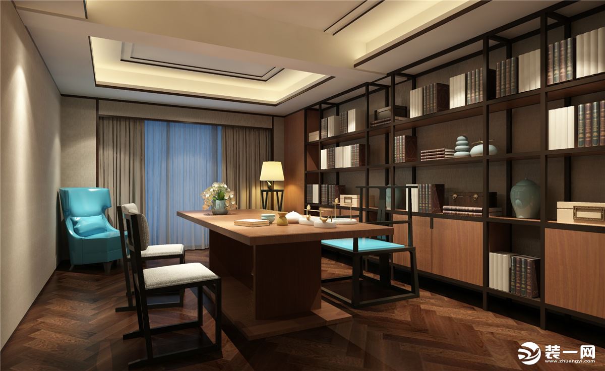 客厅银亿东岸  520平方  新中式风格装修效果图