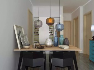 餐厅餐桌宁波速美超级家装饰100平现代简约设计原木自然系列