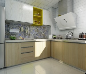 厨房橱柜宁波速美超级家装饰95平现代简约风格装修案例