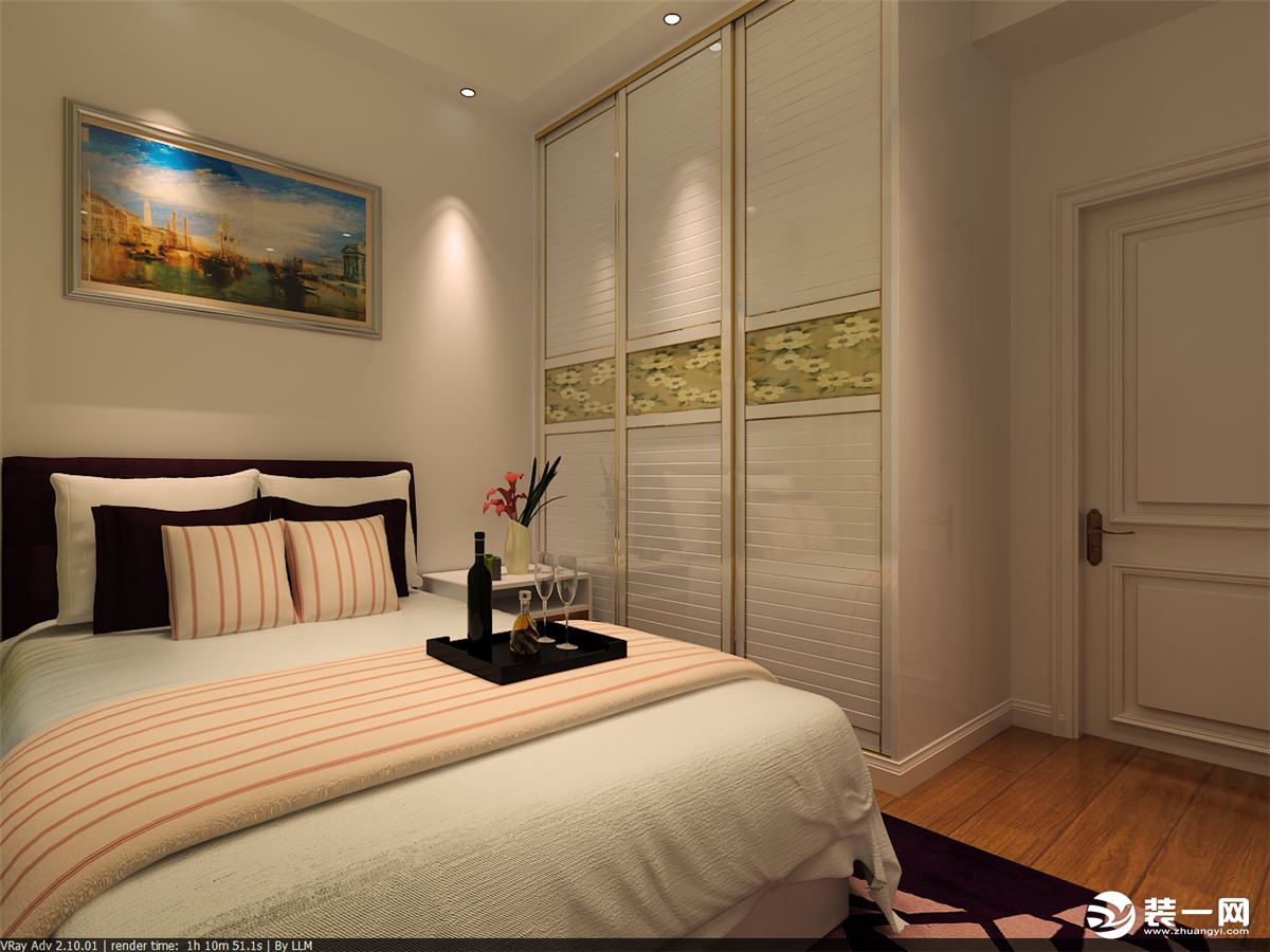 铜仁喜百年装饰江华名都66平米现代风格小户型主卧室效果图