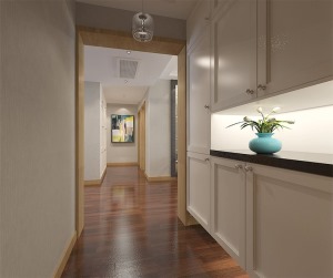 115平米三居室现代简约风格效果图