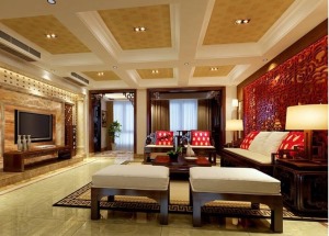 170平米四居室  20万元装修的中式风格