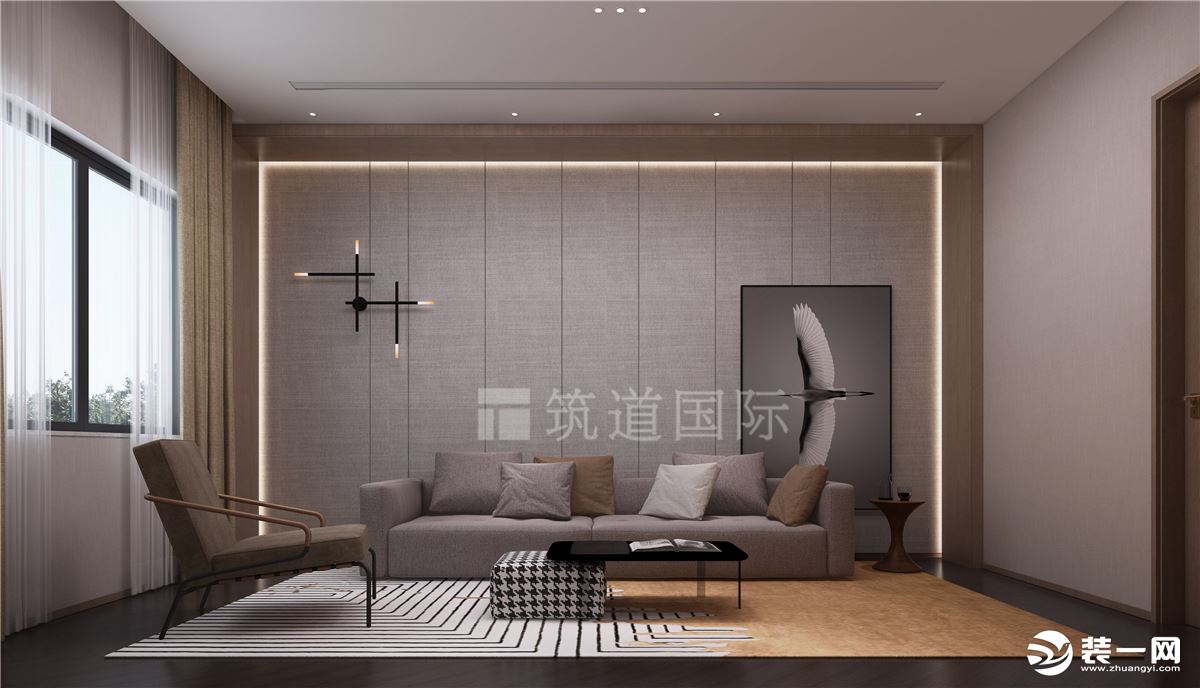 现代简约+新中式风格 卧室