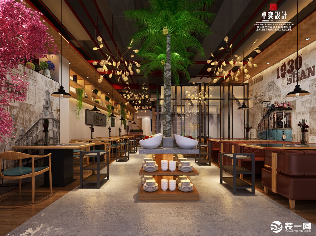 【二层餐厅】---------新中式餐厅|空间|家装设计|liang007 - 原创作品 - 站酷 (ZCOOL)