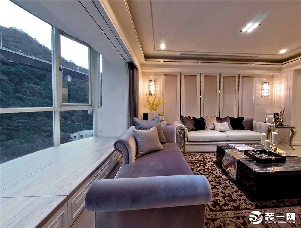 朝阳时代西锦二居室简欧风格造价7万--客厅