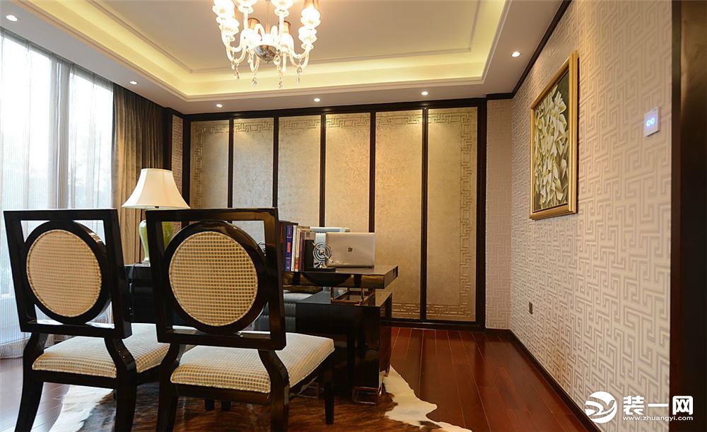 紫荆城四居室中式风格造价12万--书房