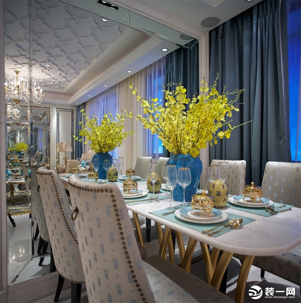 嘉年华青年城smart公寓二居室简欧风格造价6万--餐厅