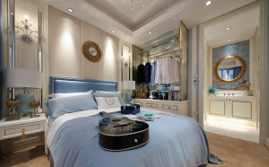 嘉年华青年城smart公寓二居室简欧风格造价6万--卧室