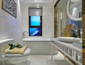 嘉年华青年城smart公寓二居室简欧风格造价6万--卫生间