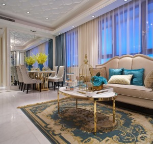 嘉年华青年城smart公寓二居室简欧风格造价6万--客厅