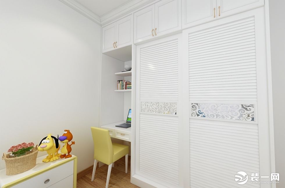 【灵山金壁设计】金元国际黄生现代简约9.7万元造价儿童房