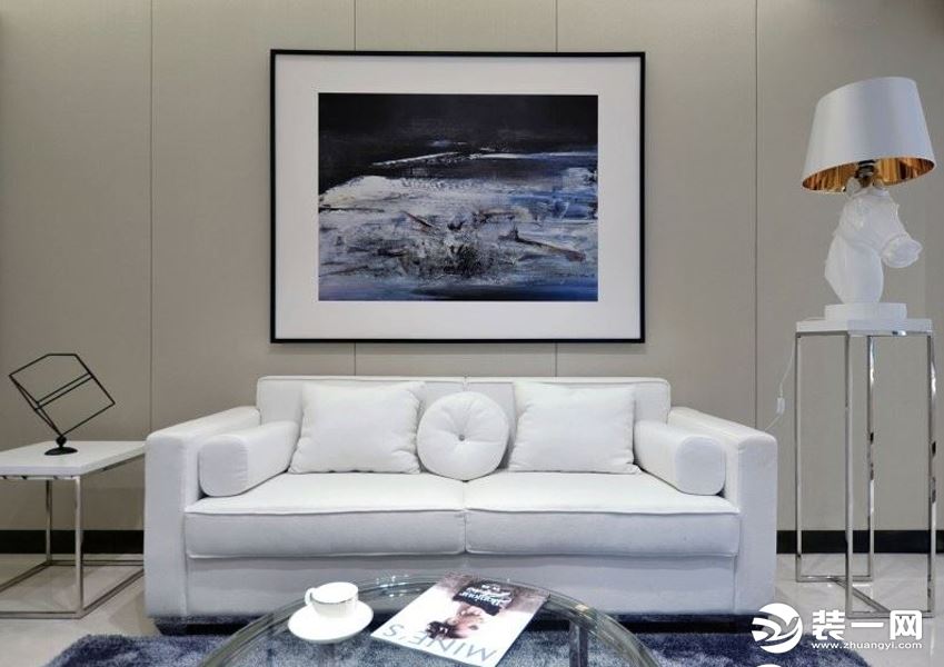 【灵山金壁设计】那隆李生自建房简约风格6.5万元造价沙发背景