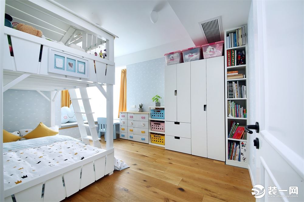 无锡西水东木色北欧风150平四居室北欧风格儿童房