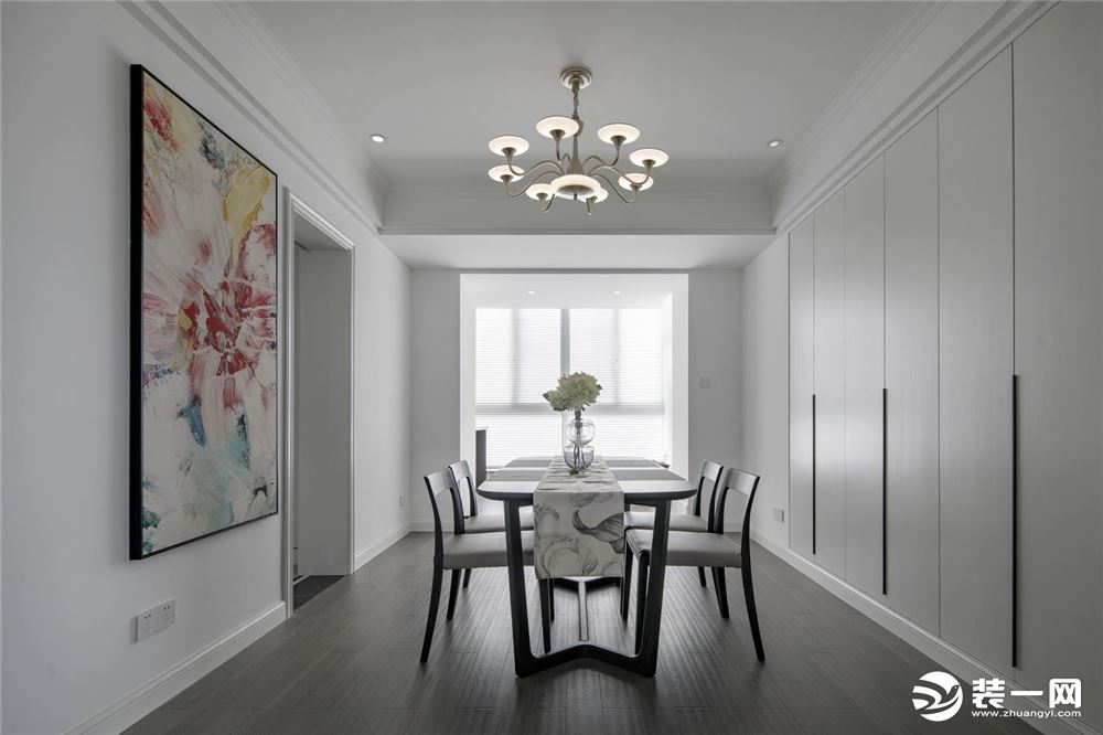 无锡惠山万达公寓135㎡三居室现代前卫风格餐桌