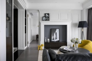 无锡惠山万达公寓135㎡三居室现代前卫风格客厅