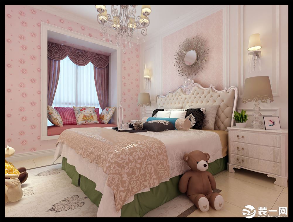乌鲁木齐上海城115平三居室简欧风格儿童房