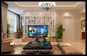乌鲁木齐雅山新天地三居室160平美式风格
