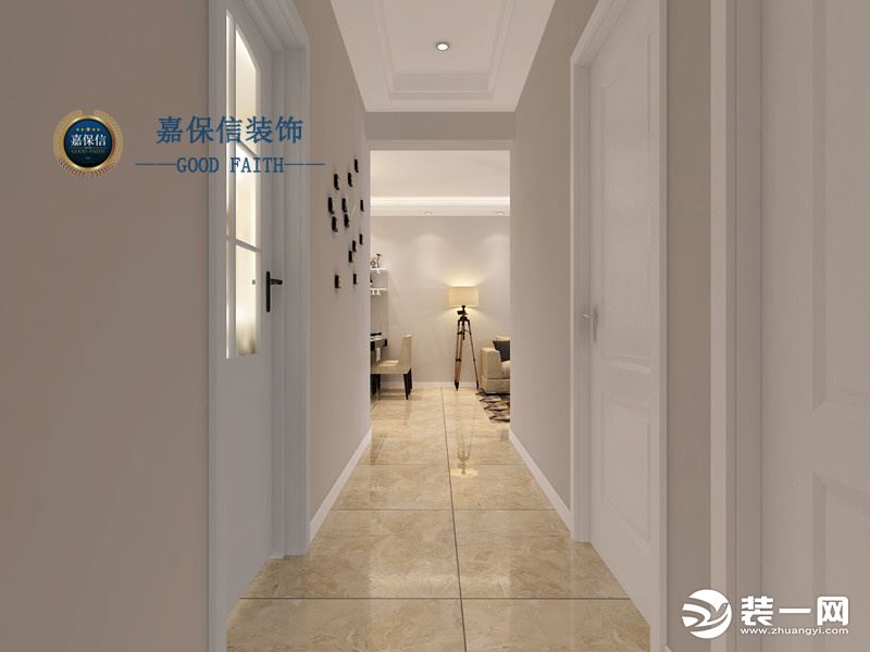 山花泰和府98平两居室现代风格-走廊效果图-设计师预约电话（微信）15634361234