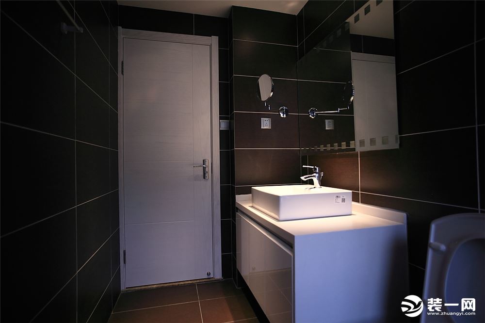 力高国际城 138平大户型现代简约风格装修效果图洗手间