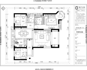 龙华世纪城110平三居室现代风格效果图平面布置图