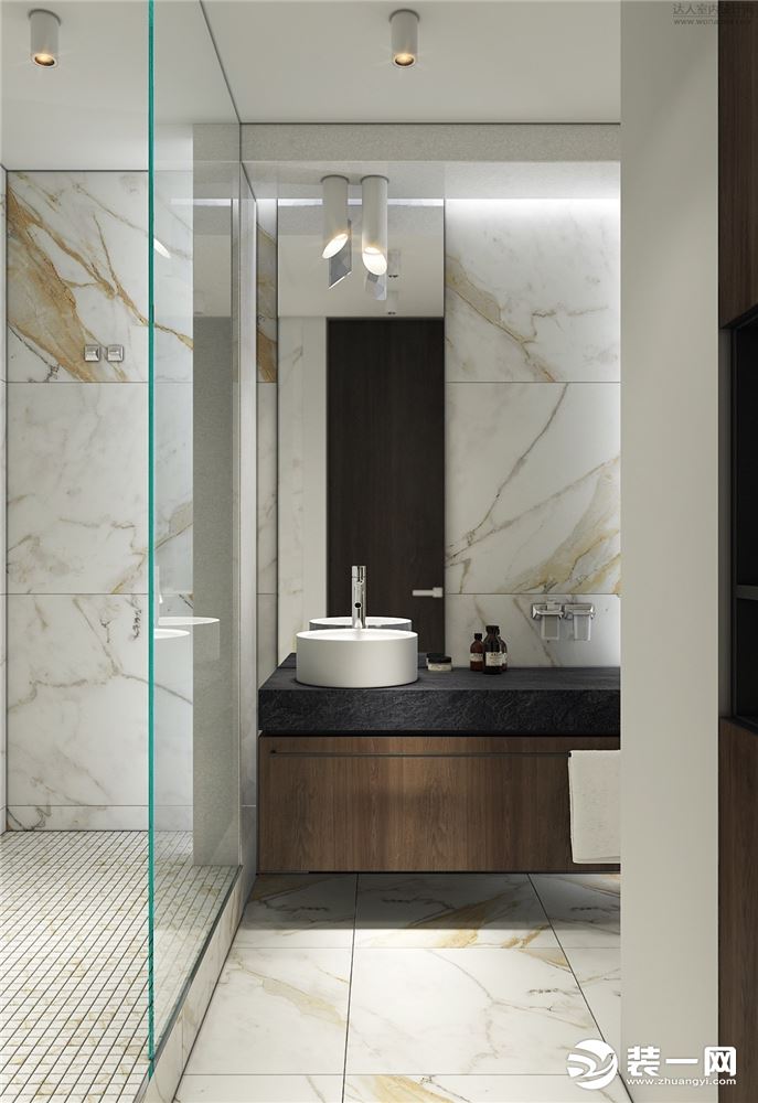 奥林至尊110平三居室现代风格效果图浴室