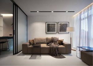 金海M-CITY60平二居室現代風格裝修效果圖