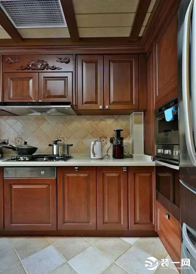 《青筑意家设计》 津都海岸 110平  三居室   中式  厨房 装修效果图