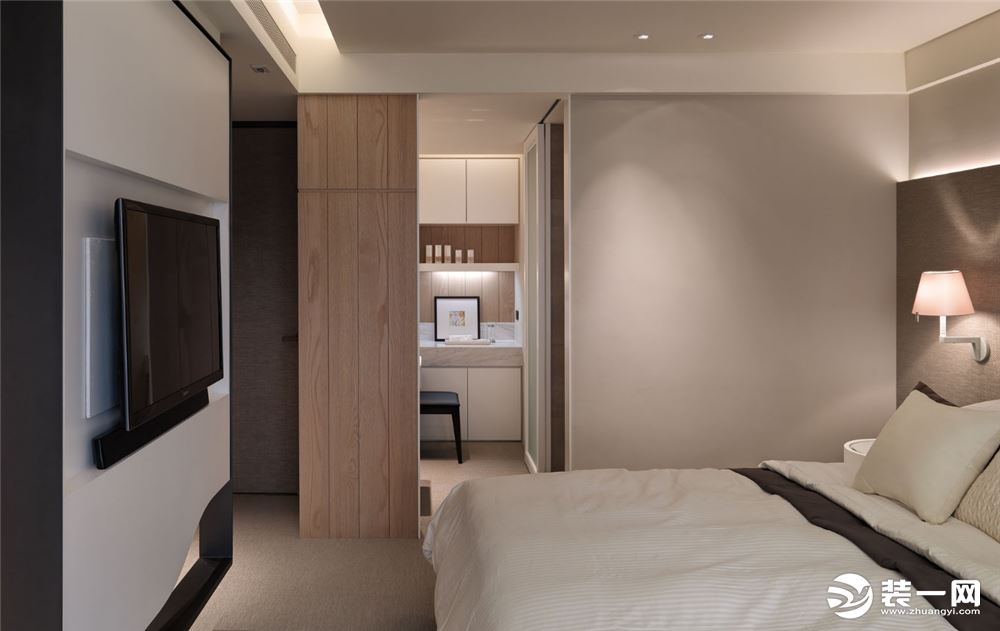 卧室昆明艺顶装饰  海伦国际  现代风格  三居室   117㎡  造价130000元