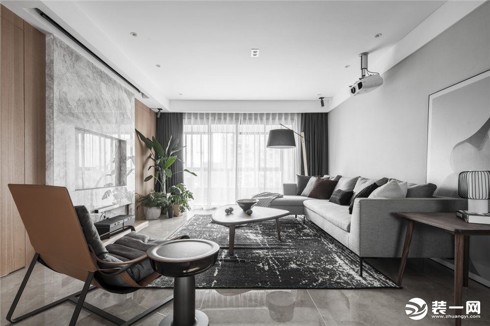 桂城禅城140平四居室现代简约风格装修效果图