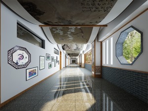 美术教室走廊-学校-听涛小学