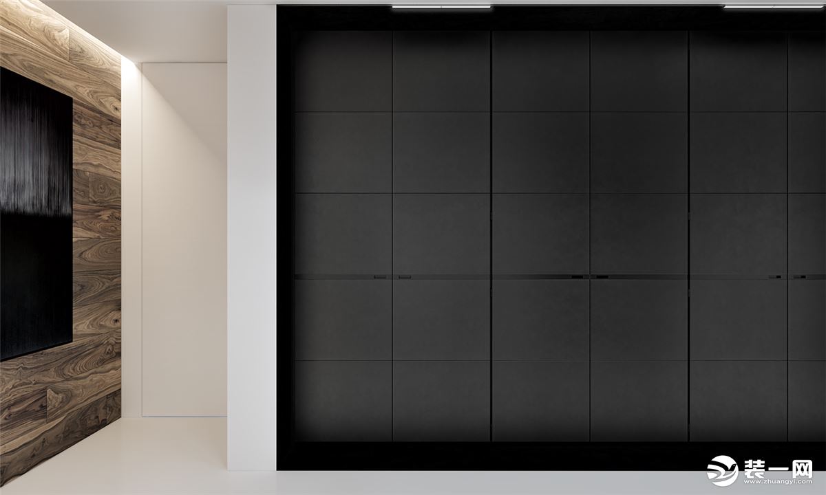 深凡装饰 联合广场170平平层三室 现代风家装效果图-玄关