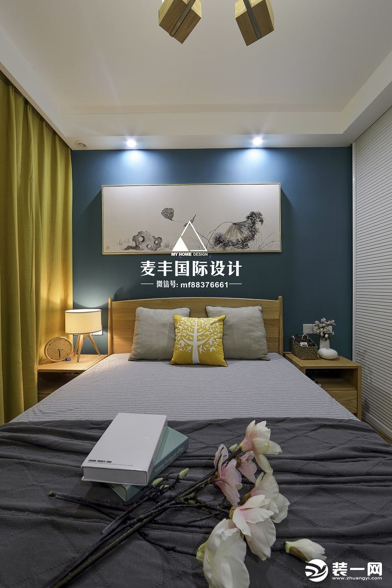 宁波麦丰装饰设计绿地海外滩100平日式风格家装图卧室