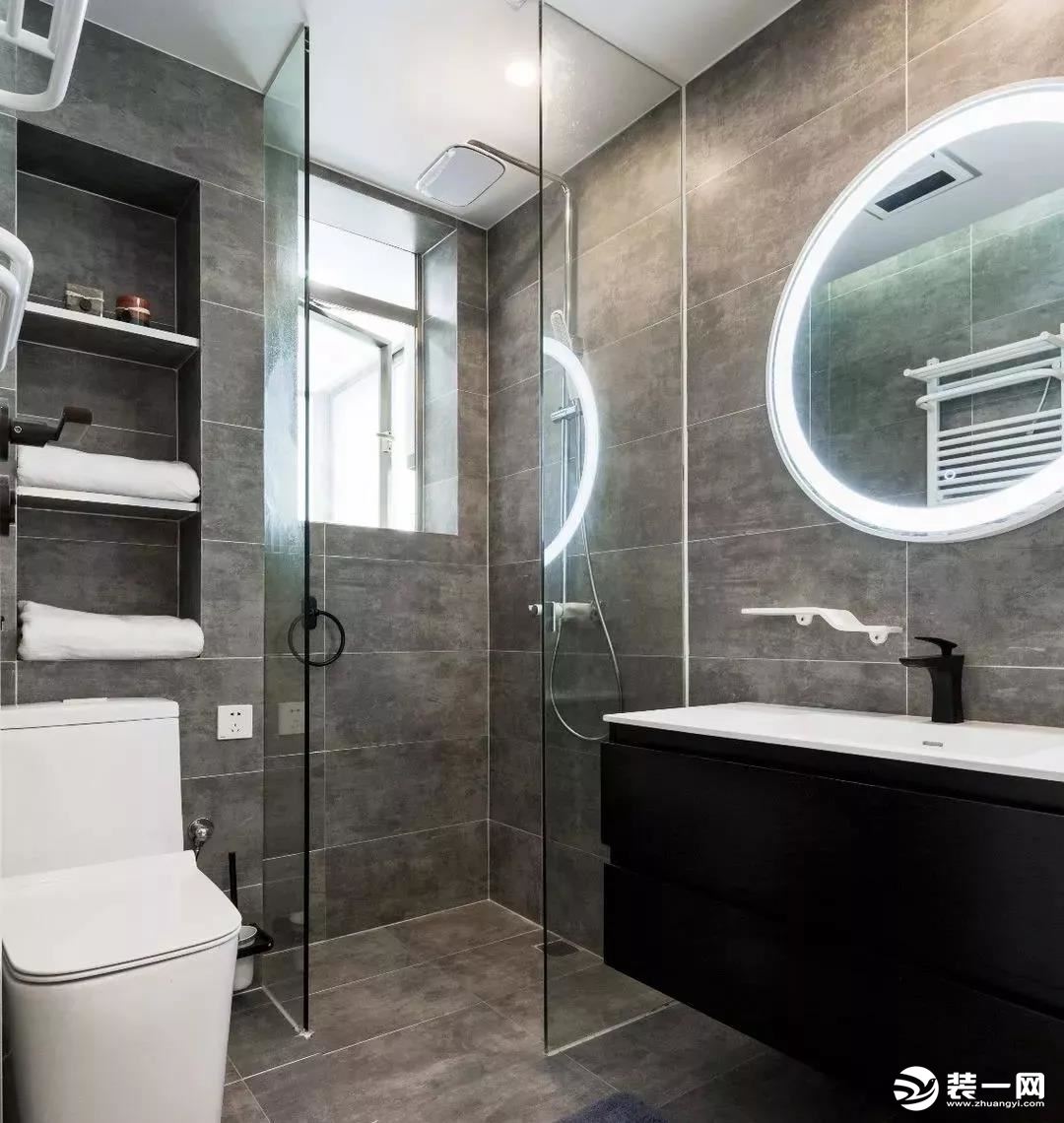 麦莎装饰 银城花园  现代风格 102㎡  三居室 128000元  浴室柜