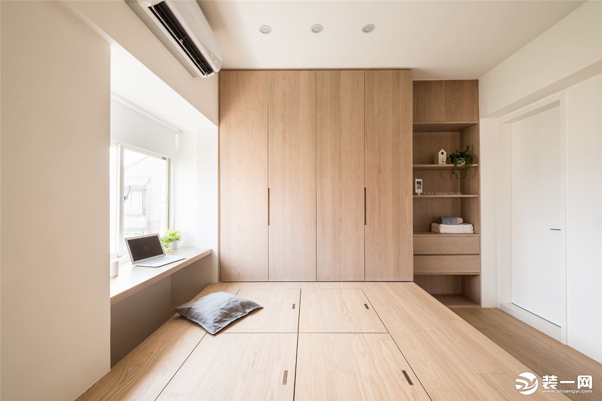 麦莎装饰 金泰国际 日式风格 98m² 三居室 98000元   卧室