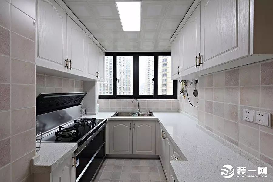 麦莎装饰   兴冶国际  美式风格  85m2  二居室  96000元   厨房