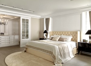 麦麦莎装饰 银城花园 简欧风格  85㎡ 二居室  75000元  卧室