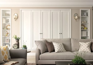 麥莎裝飾 銀城花園 簡歐風格  85㎡ 二居室  75000元   衣柜