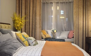 麦莎装饰 中航城  中式风格  90㎡ 二居室 67000元  卧室