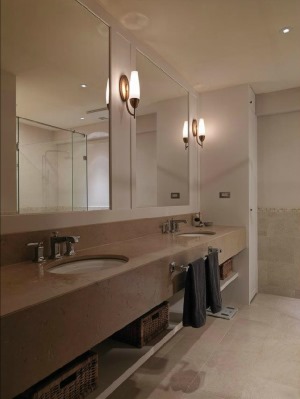 麦莎装饰 金泰国际  美式风格   92m2  三居室 78000元  浴室柜