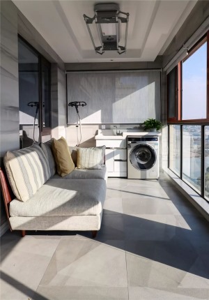 麦莎装饰 金泰国际 北欧风格 110㎡ 三居室 11000元   阳台