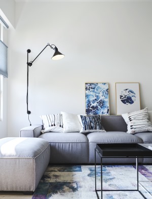 麦莎装饰 银城花园  简欧风格  85㎡ 二居室 75000元  沙发