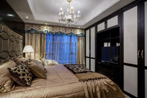 麦莎装饰 融城优郡 新中式风格 130㎡ 二居室 150000元   卧室
