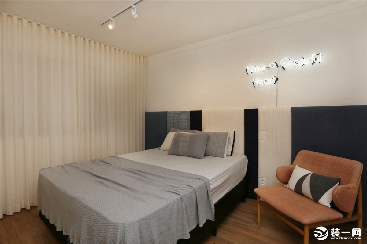 兰州小户型北欧风格装修案例  卧室